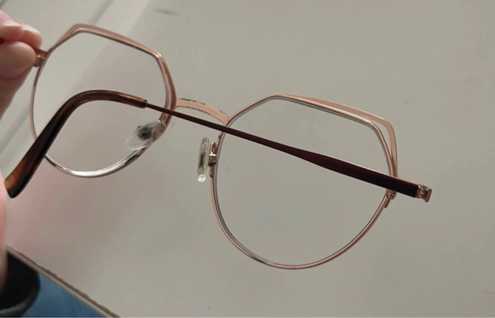 Montura de gafas MOREL Francia - Modelo Indigo 2 - Bicolor y dorado – photo 11